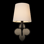 Бра с белым текстильным абажуром и фигурным основанием с зеркальной вставкой Vitorino варинант исполнения - 13 | Loft Concept в Ростове-на-Дону