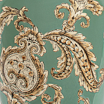 Настольная лампа бирюзовая с цветочным принтом Turquoise Flight варинант исполнения - 6 | Loft Concept в Ростове-на-Дону