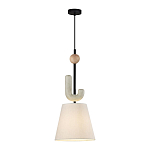 Подвесной светильник с бежевым тканевым плафоном Flourish варинант исполнения - 2 | Loft Concept в Ростове-на-Дону