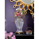 Ваза прозрачная с бронзовыми ручками в виде ангелов Eden Garden варинант исполнения - 3 | Loft Concept в Ростове-на-Дону