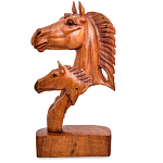 Статуэтка деревянная в виде головы лошади Horse of the World варинант исполнения - 2 | Loft Concept в Ростове-на-Дону