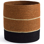 Плетеная корзина в полоску Kudio Wicker Basket варинант исполнения - 1 | Loft Concept в Ростове-на-Дону