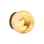 Настенно-потолочный светильник с плафоном в форме шара из алебастра Cryptocrystalline Stone варинант исполнения - 4 | Loft Concept в Ростове-на-Дону