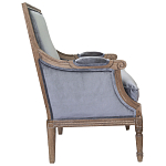 Кресло William Classical Armchair grey velvet варинант исполнения - 1 | Loft Concept в Ростове-на-Дону