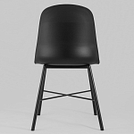 Стул из прочного пластика на металлическом основании Anora Black варинант исполнения - 4 | Loft Concept в Ростове-на-Дону