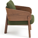 Кресло с каркасом из массива ореха Gallin Chair Green варинант исполнения - 3 | Loft Concept в Ростове-на-Дону
