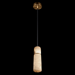 Подвесной светильник с цилиндрическим плафоном из белого алебастра Cryptocrystalline Stone варинант исполнения - 4 | Loft Concept в Ростове-на-Дону