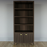 Книжный Стеллаж Elsa Dreams Walnut с задней стенкой варинант исполнения - 5 | Loft Concept в Ростове-на-Дону