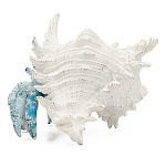 Статуэтка голубой рак с белой раковиной Marine Accessories варинант исполнения - 4 | Loft Concept в Ростове-на-Дону