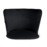 Барный стул со спинкой на 4-х коричневых ножках Черный Велюр Ava Charm варинант исполнения - 3 | Loft Concept в Ростове-на-Дону