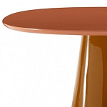 Обеденный стол оранжевый с тонкой столешницей и основанием в виде конуса Viola варинант исполнения - 1 | Loft Concept в Ростове-на-Дону
