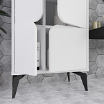 Комод белый с 4-мя дверцами на металлических ножках SPARK MULTIPURPOSE CABINET WHITE варинант исполнения - 12 | Loft Concept в Ростове-на-Дону