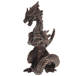 Декоративная статуэтка Дракон Dark Bronze Dragon Holding Sphere Statuette варинант исполнения - 4 | Loft Concept в Ростове-на-Дону