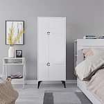 Комод белый с 4-мя дверцами на металлических ножках SPARK MULTIPURPOSE CABINET WHITE варинант исполнения - 1 | Loft Concept в Ростове-на-Дону