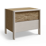 Тумба 2 ящика с подсветкой на рельефном фасаде Warm Industrial варинант исполнения - 7 | Loft Concept в Ростове-на-Дону