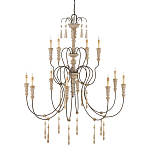 Люстра с состаренными резными элементами Big Graceful Profile варинант исполнения - 4 | Loft Concept в Ростове-на-Дону