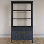 Стеллаж Primo с ящиками Черный дуб  варинант исполнения - 1 | Loft Concept в Ростове-на-Дону