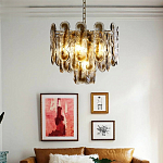 Люстра из круглых стеклянных элементов Vienna варинант исполнения - 4 | Loft Concept в Ростове-на-Дону