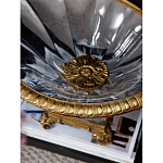 Чаша из прозрачного стекла с бронзовым рельефным ободком Eden Garden варинант исполнения - 4 | Loft Concept в Ростове-на-Дону