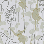 Обои ручная роспись Deco Monkeys Biscuit on dyed paper варинант исполнения - 1 | Loft Concept в Ростове-на-Дону