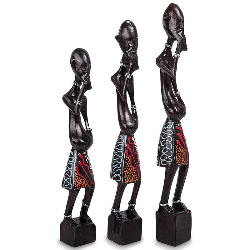         Three Aborigines Figurines    -- | Loft Concept 