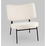 Мини-кресло District Lounge букле белый варинант исполнения - 1 | Loft Concept в Ростове-на-Дону