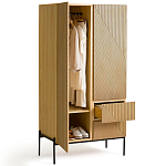 Шкаф с геометрическим рисунком на дверцах Anders Light Wood варинант исполнения - 4 | Loft Concept в Ростове-на-Дону