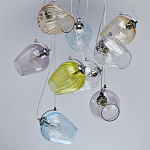 Люстра каскадная с 9-ю разноцветными стеклянными плафонами Kaleido варинант исполнения - 4 | Loft Concept в Ростове-на-Дону