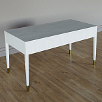 Письменный стол Elsa Dreams White Шпон дерево с двумя ящиками варинант исполнения - 5 | Loft Concept в Ростове-на-Дону