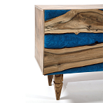 Стильный Буфет лофт 4 двери Cabinet Crimson River фасад эпоксидная смола  варинант исполнения - 3 | Loft Concept в Ростове-на-Дону