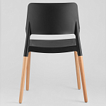 Пластиковый стул на ножках из массива бука Ferret Black 4 шт варинант исполнения - 3 | Loft Concept в Ростове-на-Дону