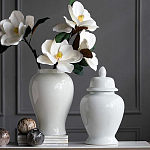 Ваза белая с крышкой однотонная Chinoiserie Ceramics варинант исполнения - 5 | Loft Concept в Ростове-на-Дону