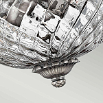 Потолочный светильник с чашеобразным плафоном из толстого волнообразного стекла и широким узорчатым основанием Hinkley варинант исполнения - 7 | Loft Concept в Ростове-на-Дону