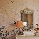 Обои ручная роспись Cecily pink варинант исполнения - 4 | Loft Concept в Ростове-на-Дону