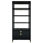 Стеллаж со стеклянными полками Elsa Dreams Black варинант исполнения - 7 | Loft Concept в Ростове-на-Дону