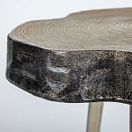 Металлический столик со столешницей в виде слеба Slabby варинант исполнения - 3 | Loft Concept в Ростове-на-Дону