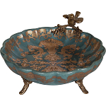 Блюдо фарфоровое Птица на ветке Flora варинант исполнения - 2 | Loft Concept в Ростове-на-Дону