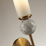 Бра с цилиндрическим матовым плафоном и шаром из камня на металлическом основании Orb Essence варинант исполнения - 6 | Loft Concept в Ростове-на-Дону