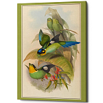 Постер на холсте с изображением птиц Blooming Birds Poster варинант исполнения - 5 | Loft Concept в Ростове-на-Дону