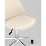 Офисный стул на металлическом основании EGGERY Beige пластик варинант исполнения - 2 | Loft Concept в Ростове-на-Дону