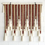 Декор настенный в Эко стиле с кисточками wall panel Thread brushes варинант исполнения - 1 | Loft Concept в Ростове-на-Дону