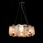 Люстра круглая с подвесными прямоугольными пластинами из стекла Glacier Panels варинант исполнения - 3 | Loft Concept в Ростове-на-Дону