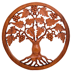 Панно из дерева Osier Panel With Trees варинант исполнения - 1 | Loft Concept в Ростове-на-Дону