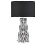 Настольная лампа с черно-белым узором Wavy Stripes варинант исполнения - 2 | Loft Concept в Ростове-на-Дону