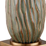 Настольная лампа с фактурным корпусом и тканевым абажуром Smooth Peaks варинант исполнения - 1 | Loft Concept в Ростове-на-Дону