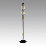 Торшер с черным основанием и золотистым декором Bruno варинант исполнения - 3 | Loft Concept в Ростове-на-Дону