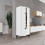Комод белый с 4-мя дверцами на металлических ножках SPARK MULTIPURPOSE CABINET WHITE варинант исполнения - 8 | Loft Concept в Ростове-на-Дону