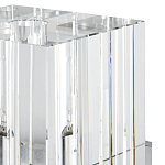 Бра серебряное с фактурным прозрачным абажуром Optical Crystal варинант исполнения - 1 | Loft Concept в Ростове-на-Дону