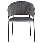 Стул в велюре серого цвета Horizon варинант исполнения - 2 | Loft Concept в Ростове-на-Дону