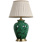 Настольная лампа с абажуром Beige Green Malachite Lampshade варинант исполнения - 2 | Loft Concept в Ростове-на-Дону